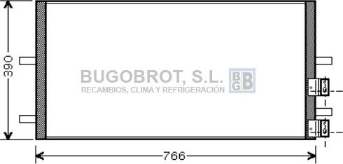 BUGOBROT 62-FD5407 - Конденсатор, кондиціонер avtolavka.club