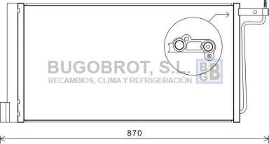 BUGOBROT 62-FD5485 - Конденсатор, кондиціонер avtolavka.club