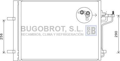 BUGOBROT 62-FD5488 - Конденсатор, кондиціонер avtolavka.club