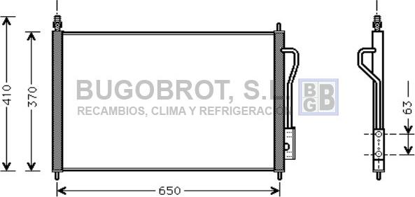 BUGOBROT 62-FD5268 - Конденсатор, кондиціонер avtolavka.club