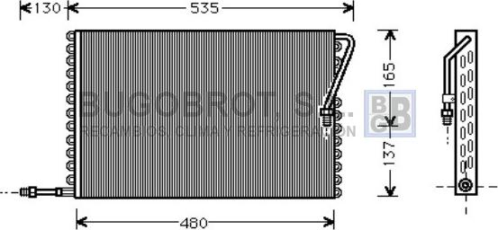 BUGOBROT 62-FT5195 - Конденсатор, кондиціонер avtolavka.club