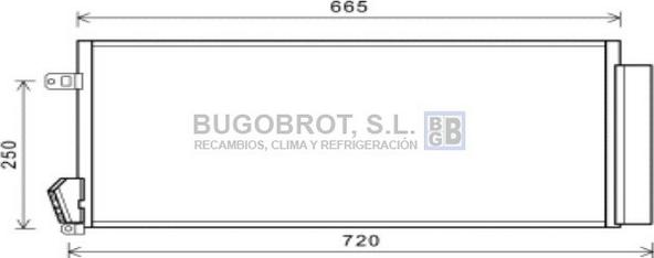 BUGOBROT 62-FT5396 - Конденсатор, кондиціонер avtolavka.club