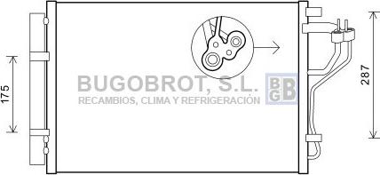 BUGOBROT 62-HY5308 - Конденсатор, кондиціонер avtolavka.club