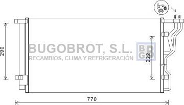BUGOBROT 62-HY5298 - Конденсатор, кондиціонер avtolavka.club