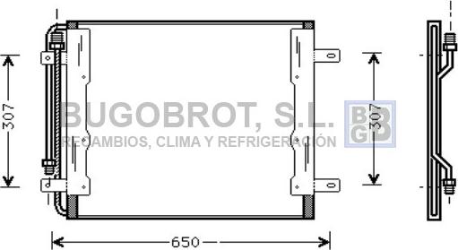 BUGOBROT 62-ME5145 - Конденсатор, кондиціонер avtolavka.club