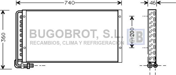 BUGOBROT 62-MN5013 - Конденсатор, кондиціонер avtolavka.club