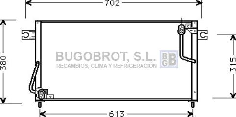 BUGOBROT 62-MT5146 - Конденсатор, кондиціонер avtolavka.club