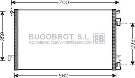 BUGOBROT 62-OL5457 - Конденсатор, кондиціонер avtolavka.club