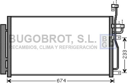 BUGOBROT 62-OL5433 - Конденсатор, кондиціонер avtolavka.club