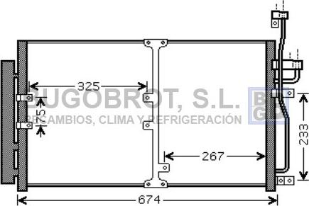 BUGOBROT 62-OL5425 - Конденсатор, кондиціонер avtolavka.club