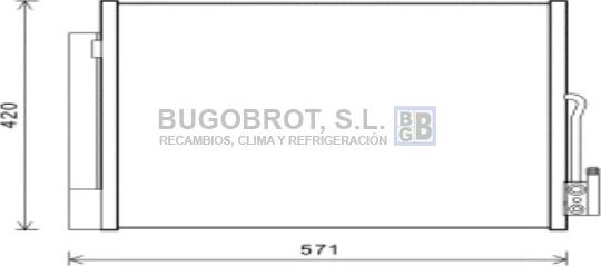 BUGOBROT 62-OL5560 - Конденсатор, кондиціонер avtolavka.club