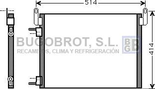 BUGOBROT 62-OL5587 - Конденсатор, кондиціонер avtolavka.club