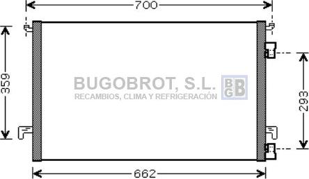 BUGOBROT 62-OL5397 - Конденсатор, кондиціонер avtolavka.club