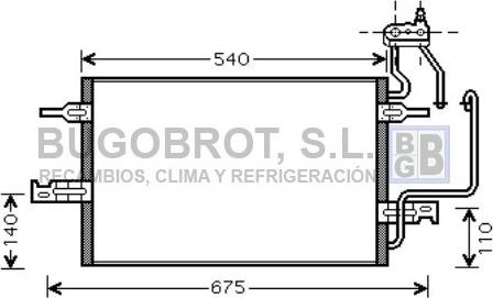 BUGOBROT 62-OL5349 - Конденсатор, кондиціонер avtolavka.club