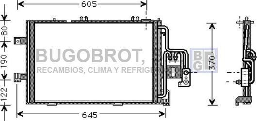 BUGOBROT 62-OL5369 - Конденсатор, кондиціонер avtolavka.club