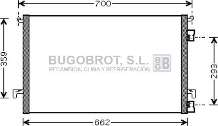 BUGOBROT 62-OL5334 - Конденсатор, кондиціонер avtolavka.club