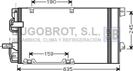 BUGOBROT 62-OL5326 - Конденсатор, кондиціонер avtolavka.club