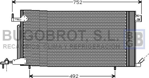 BUGOBROT 62-PE5187 - Конденсатор, кондиціонер avtolavka.club