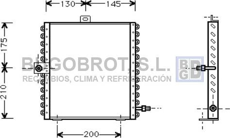 BUGOBROT 62-PR5017 - Конденсатор, кондиціонер avtolavka.club