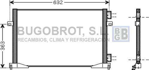 BUGOBROT 62-RT5400 - Конденсатор, кондиціонер avtolavka.club