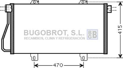 BUGOBROT 62-RT5352 - Конденсатор, кондиціонер avtolavka.club