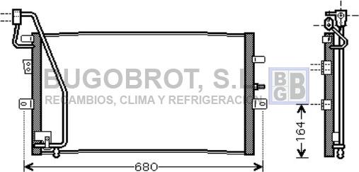 BUGOBROT 62-SB5056 - Конденсатор, кондиціонер avtolavka.club