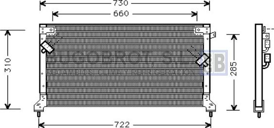 BUGOBROT 62-SU5040 - Конденсатор, кондиціонер avtolavka.club