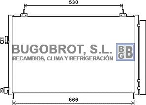 BUGOBROT 62-TO5679 - Конденсатор, кондиціонер avtolavka.club