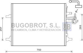 BUGOBROT 62-VO5166 - Конденсатор, кондиціонер avtolavka.club