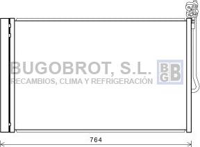 BUGOBROT 62-VW5334 - Конденсатор, кондиціонер avtolavka.club