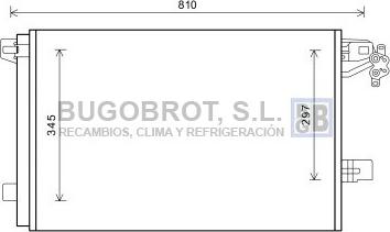 BUGOBROT 62-VW5328 - Конденсатор, кондиціонер avtolavka.club