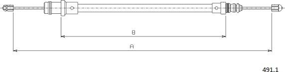 Cabor 491.1 - Трос, гальмівна система avtolavka.club