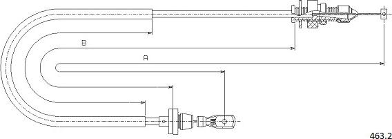 Cabor 463.2 - Тросик газу avtolavka.club