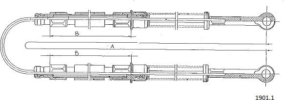 Cabor 1901.1 - Трос, гальмівна система avtolavka.club