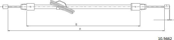 Cabor 10.9462 - Трос, гальмівна система avtolavka.club