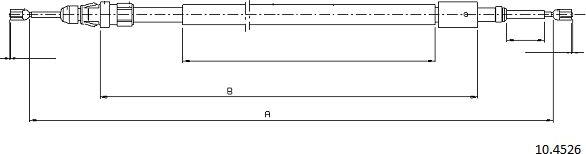 Cabor 10.4526 - Трос, гальмівна система avtolavka.club