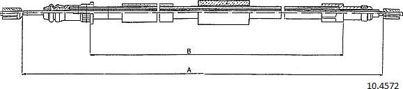 Cabor 10.4572 - Трос, гальмівна система avtolavka.club