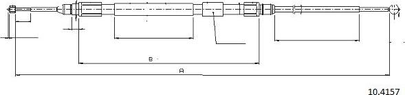 Cabor 10.4157 - Трос, гальмівна система avtolavka.club