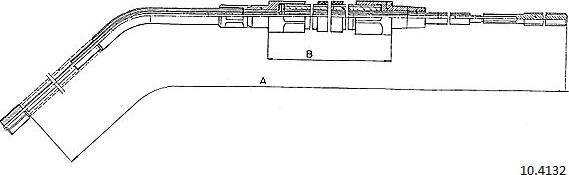 Cabor 10.4132 - Трос, гальмівна система avtolavka.club