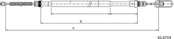 Cabor 10.4719 - Трос, гальмівна система avtolavka.club