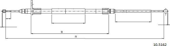 Cabor 10.5162 - Трос, гальмівна система avtolavka.club