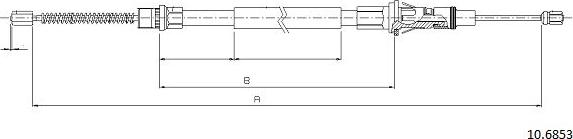 Cabor 10.6853 - Трос, гальмівна система avtolavka.club