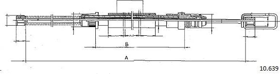 Cabor 10.639 - Трос, гальмівна система avtolavka.club