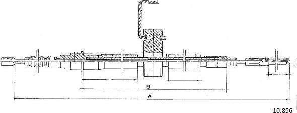 Cabor 10.856 - Трос, гальмівна система avtolavka.club