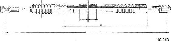 Cabor 10.263 - Трос, управління зчепленням avtolavka.club