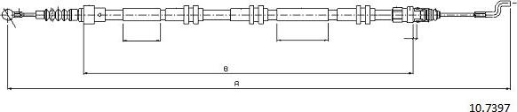 Cabor 10.7397 - Трос, гальмівна система avtolavka.club