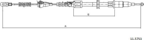 Cabor 11.5753 - Трос, гальмівна система avtolavka.club