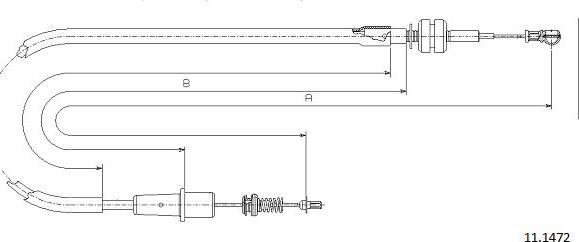 Cabor 11.1472 - Тросик газу avtolavka.club