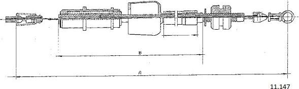 Cabor 11.147 - Тросик газу avtolavka.club