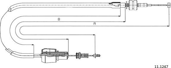 Cabor 11.1247 - Тросик газу avtolavka.club